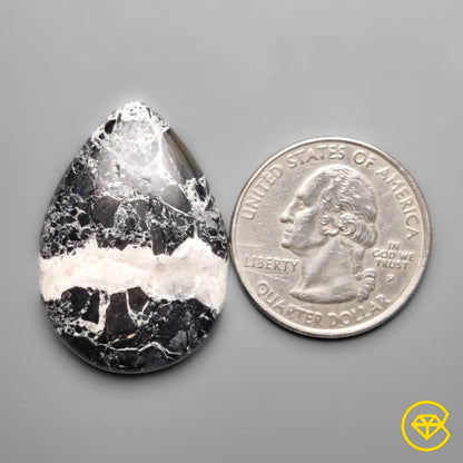 White Buffalo Turquoise Cabochon