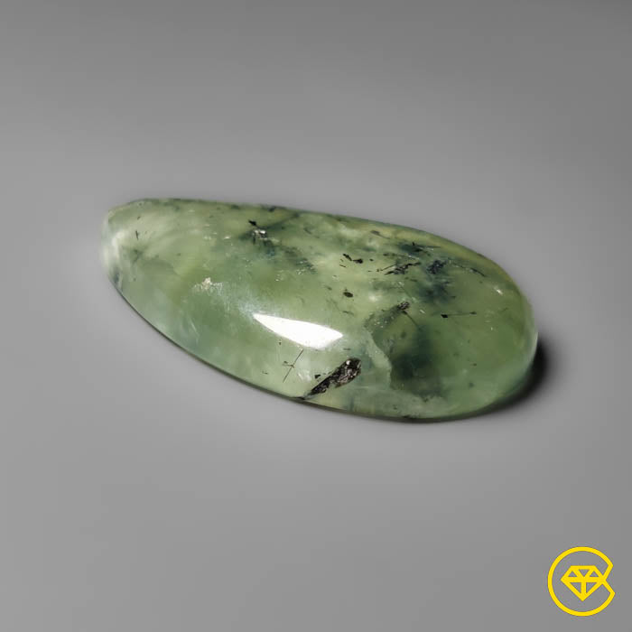 Prehnite with Black Tourmaline Inclusions
