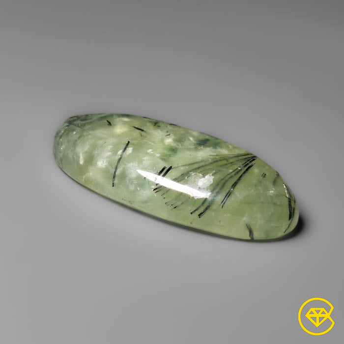 Prehnite with Black Tourmaline Inclusions