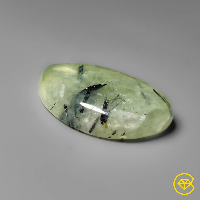 Prehnite with Black Tourmaline Inclusions