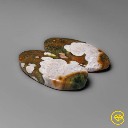 Orbicular Ocean Jasper Pair