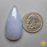 Large Namibian Blue Chalcedony Cabochon