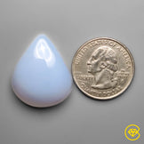 Large Namibian Blue Chalcedony Cabochon