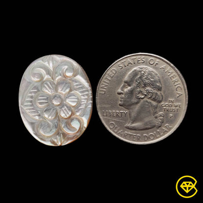 Mother Of Pearl Mughal Carving