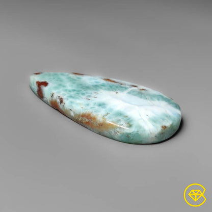 Red Moss Larimar Cabochon