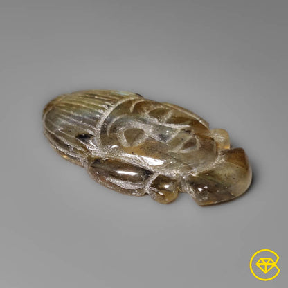 Spectrolite Handcarved Buddha Face Carving