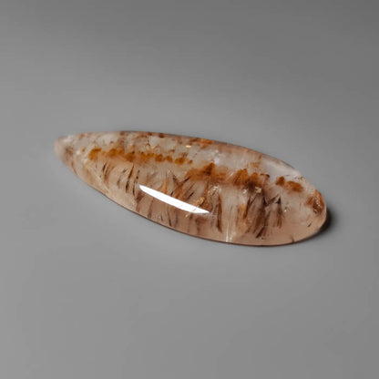 Cacoxenite in Quartz Cabochon