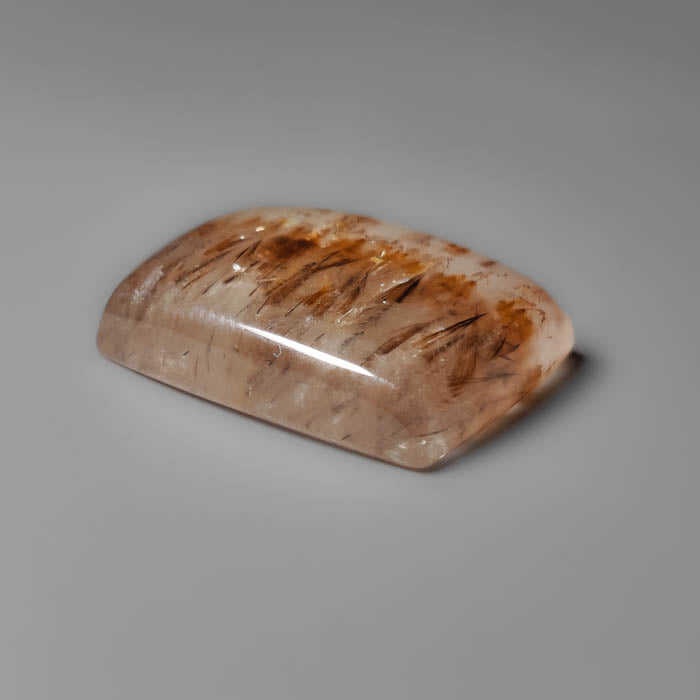 Cacoxenite in Quartz Cabochon