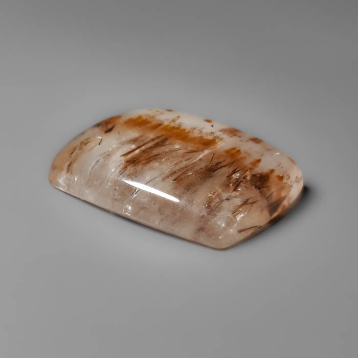 Cacoxenite in Quartz Cabochon