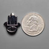 Black Onyx Hamsa Fatima Hand Carving