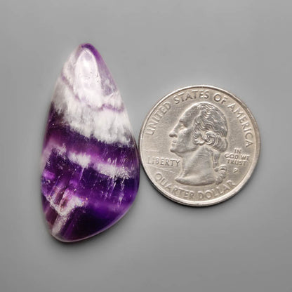 Chevron Amethyst Cabochon