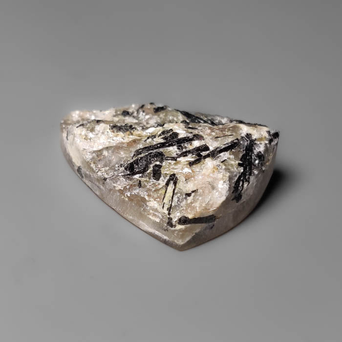 Raw Face Black Tourmaline in Quartz