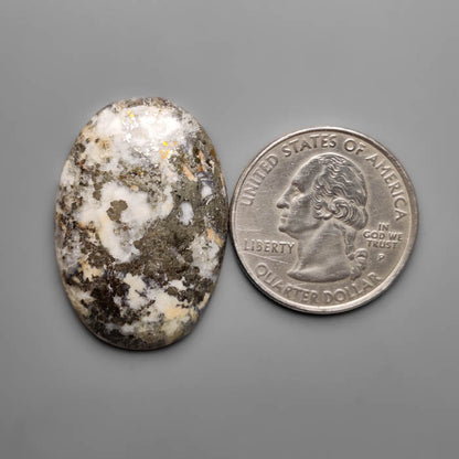 Feather Pyrite Cabochon