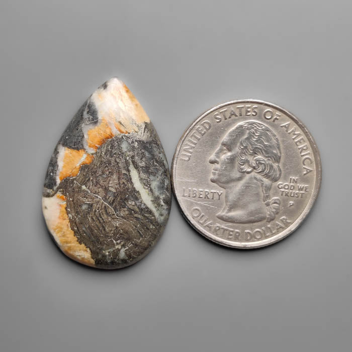Feather Pyrite Cabochon
