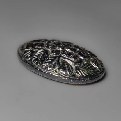 Goldsheen Obsidian Mughal Carving
