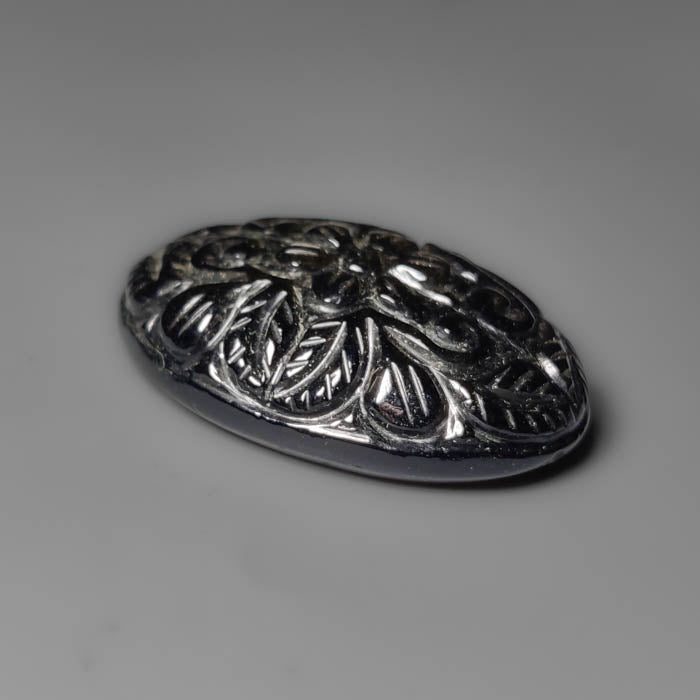Goldsheen Obsidian Mughal Carving