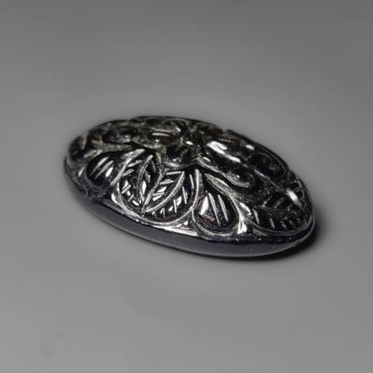 Goldsheen Obsidian Mughal Carving