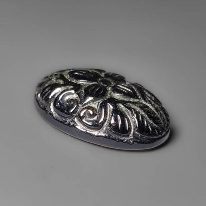 Goldsheen Obsidian Mughal Carving