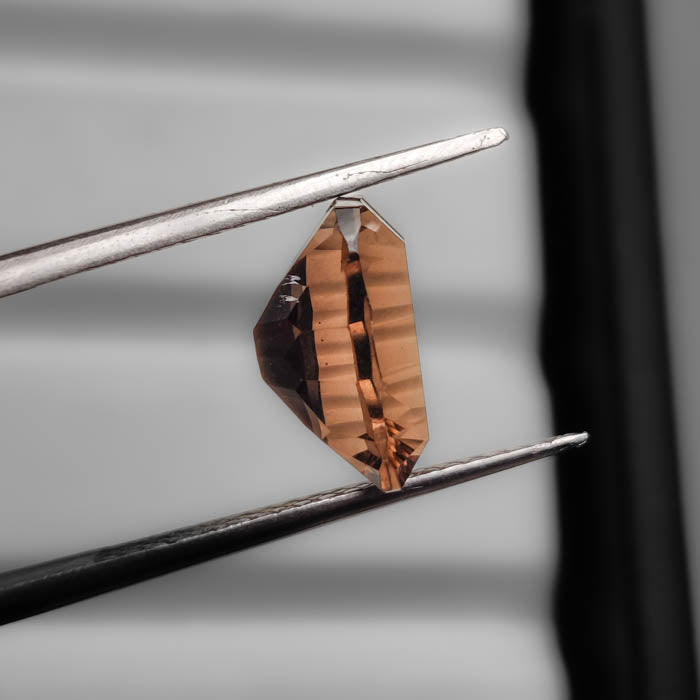 Millenium Cut Smoky Quartz Faceted