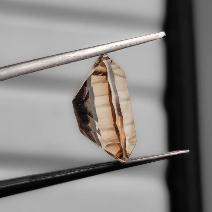 Millenium Cut Faceted Smoky Quartz