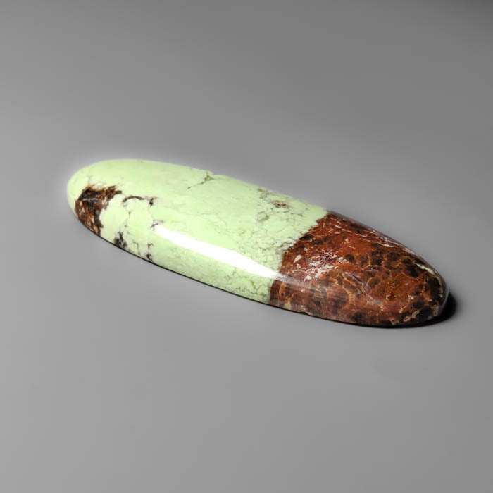 Bi-color Lemon Chrysoprase Cabochon