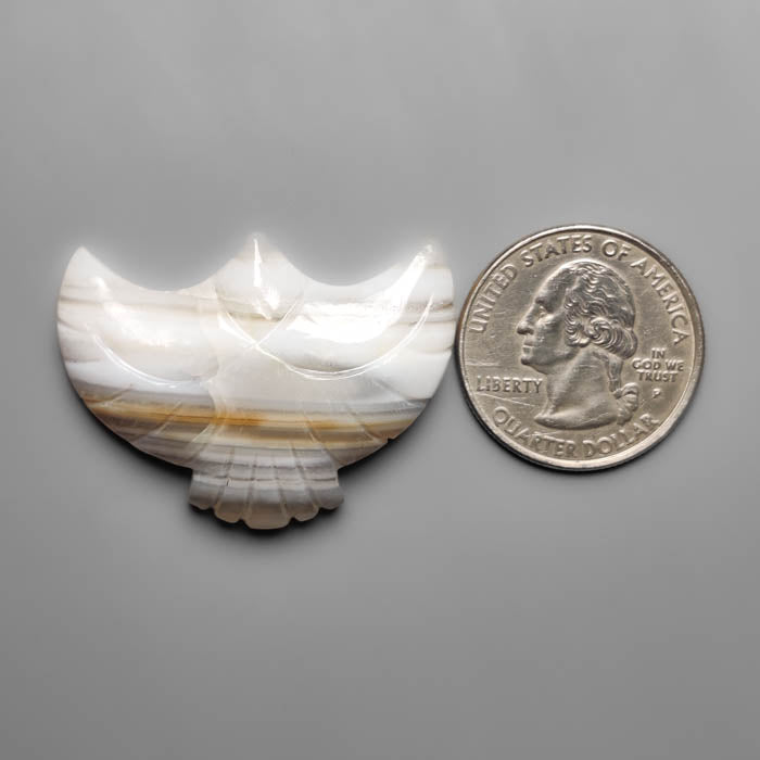 Agate Eagle Carving