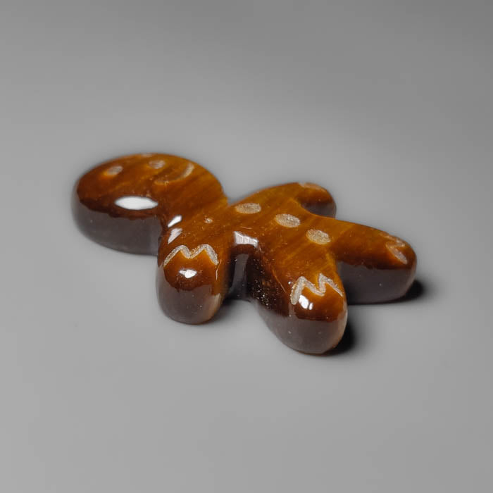 Tiger Eye Ginger Bread Boy Carving