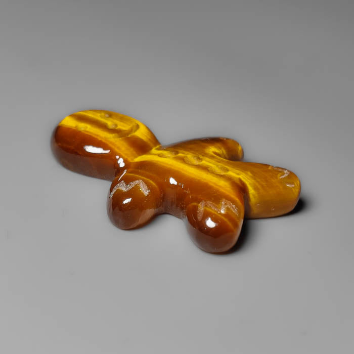 Tiger Eye Ginger Bread Boy Carving
