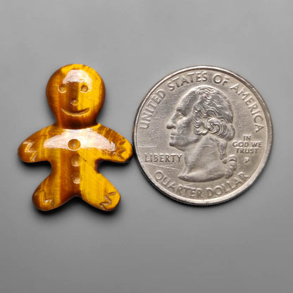Tiger Eye Ginger Bread Boy Carving
