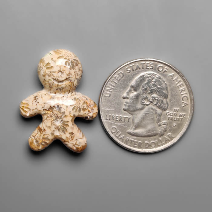 Fossil Coral Ginger Bread Boy Carving