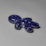 Blue Goldstone Ginger Bread Boy Carving
