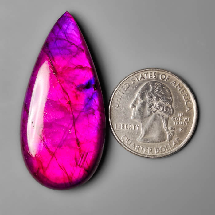 Treated Purple Labradorite Cabochon
