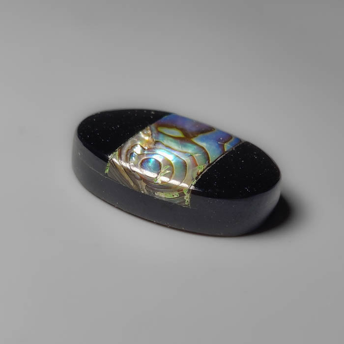 Black Onyx Inlay Abalone Shell