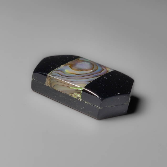 Black Onyx Inlay Abalone Shell