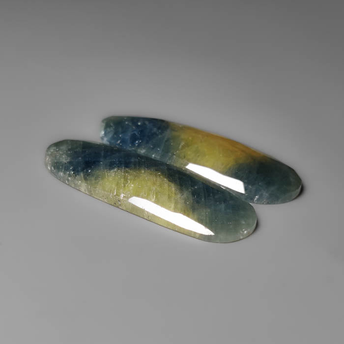 Rose Cut Sapphires Pair