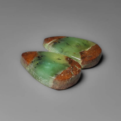 Bi-color Chrysoprase Pair