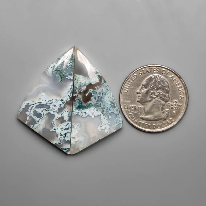 White Horse Canyon Moss Agate Pair