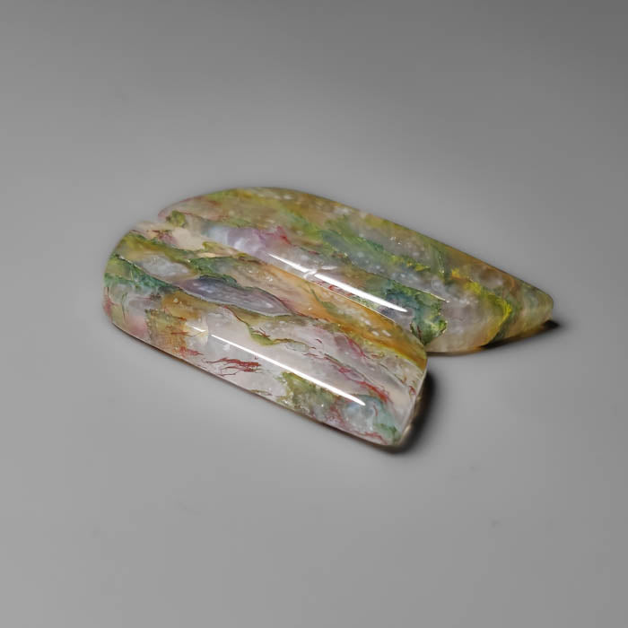 Red Moss Agate Pair