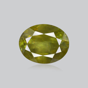 Faceted Green Sphene
