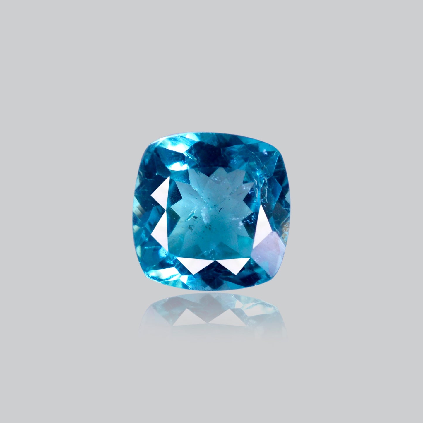 Faceted Sky Blue Apatite