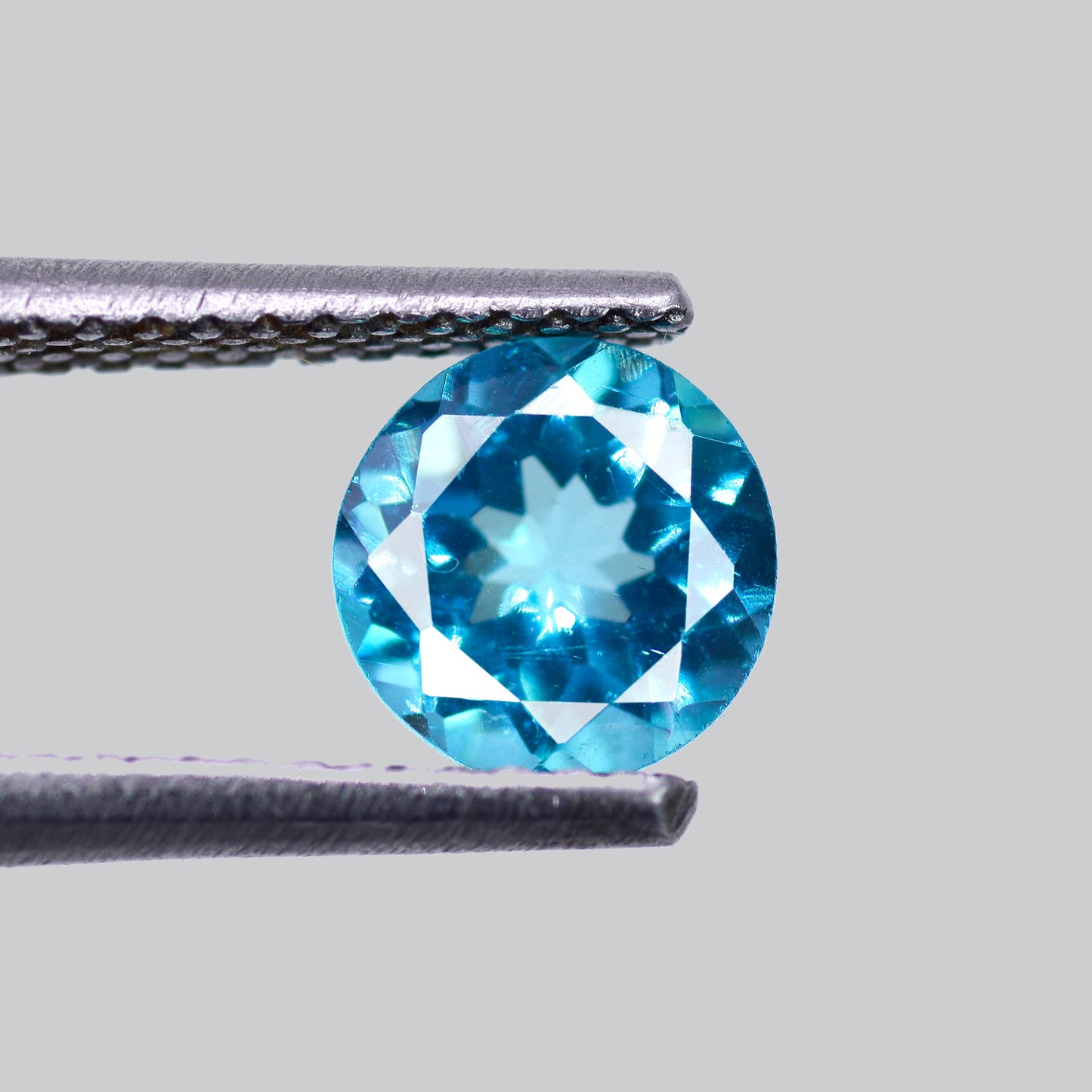 Faceted Sky Blue Apatite