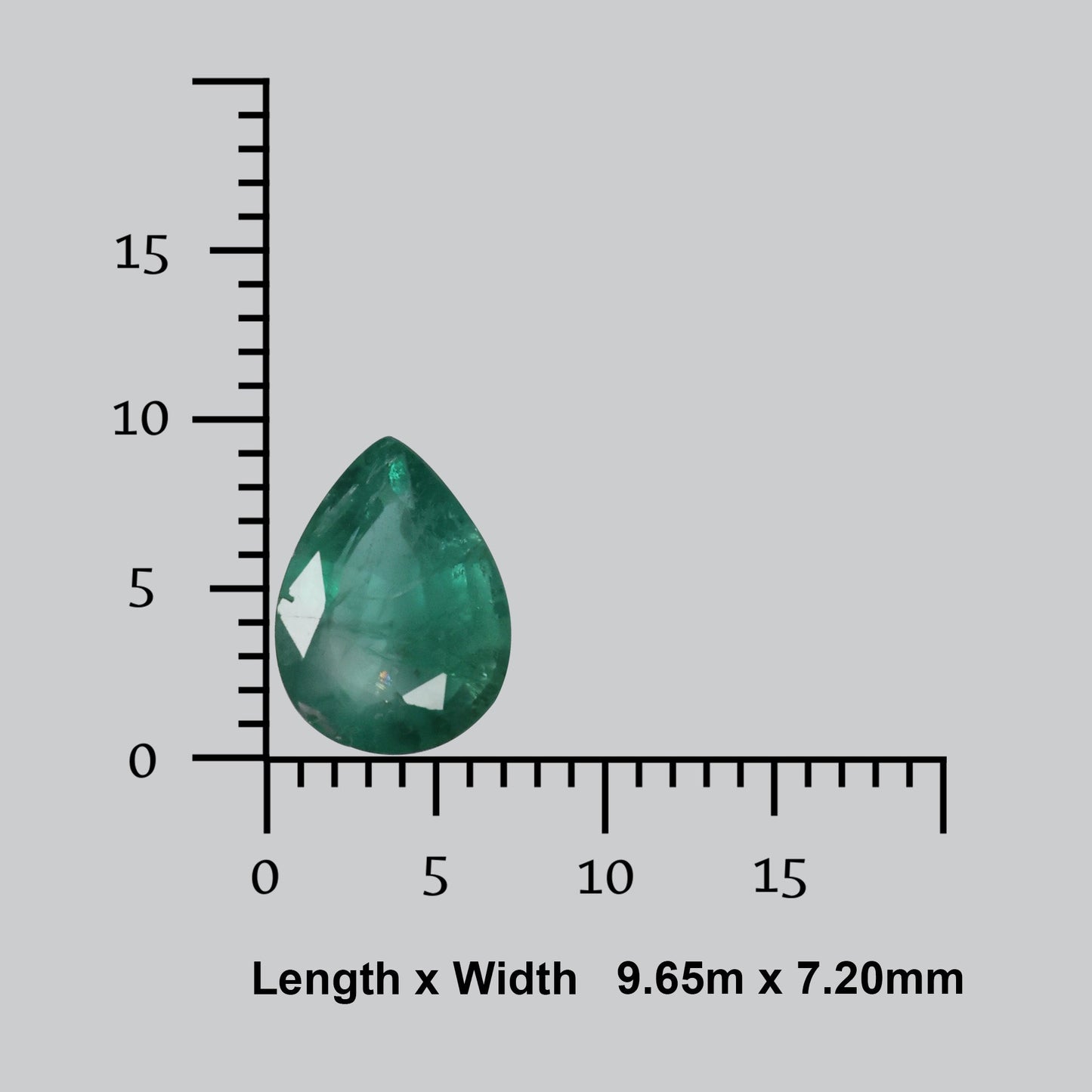 Faceted Zambian Emerald