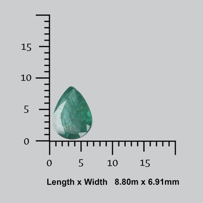 Faceted Zambian Emerald