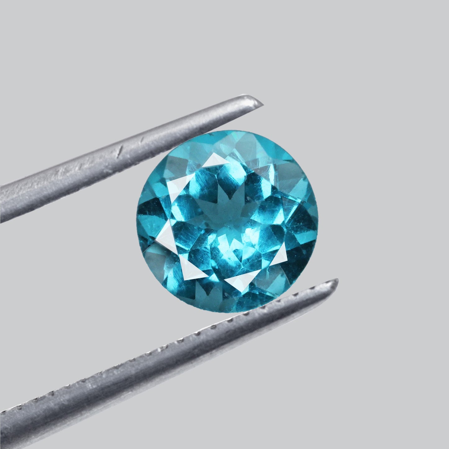 Faceted Sky Blue Apatite