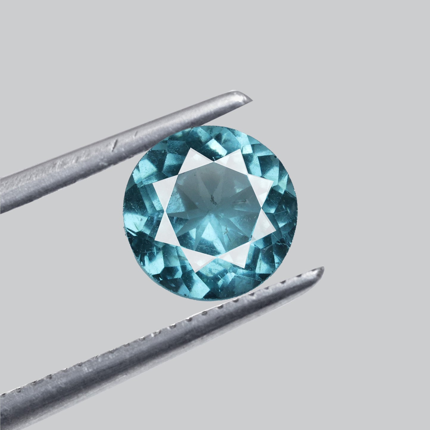 Faceted Sky Blue Apatite