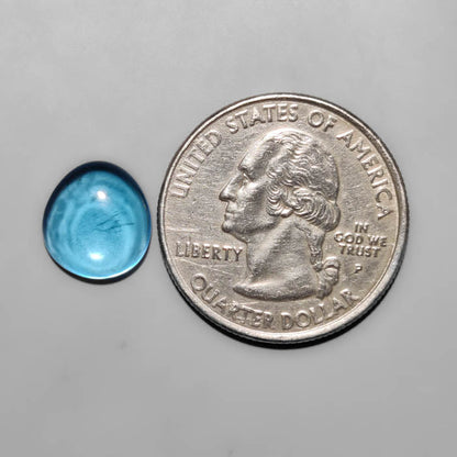 Swiss Blue Topaz Cabochon