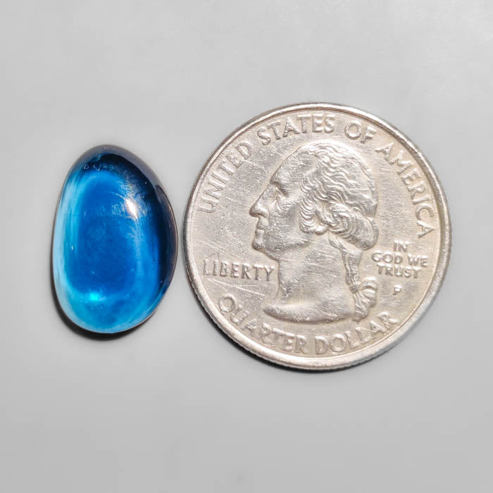 Rare Large London Blue Topaz Cabochon