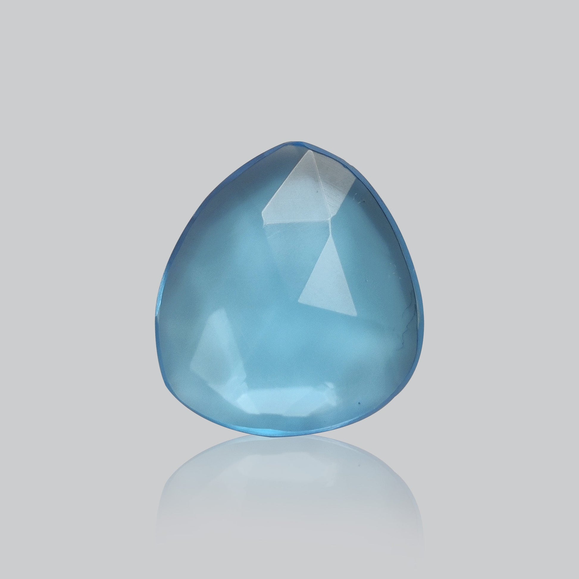 Rose Cut Swiss Blue Topaz