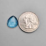 Rose Cut Swiss Blue Topaz