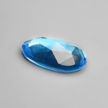 Rose Cut Swiss Blue Topaz